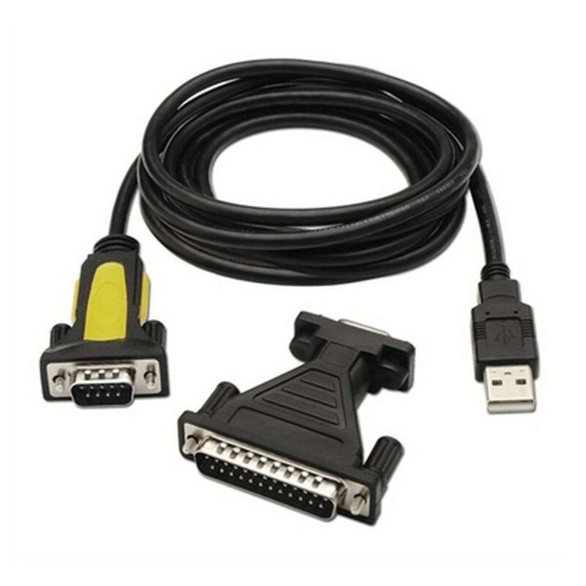 Adaptador USB a RS232 NANOCABLE 10.03.0002 Negro 1,8 m