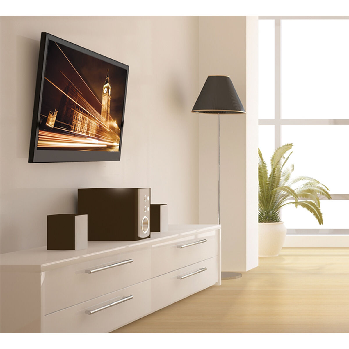 Soporte TV B-Tech BT7523/B 25 kg 47"