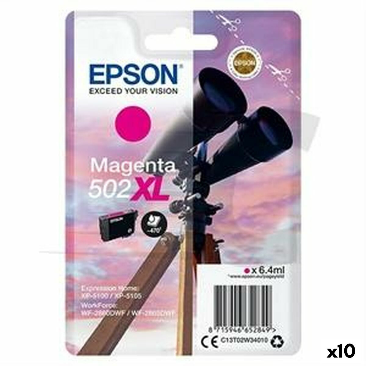 Cartucho de Tinta Original Epson Magenta (10 Unidades)