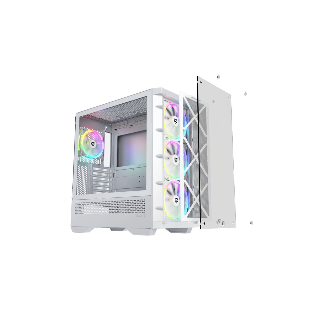 Caja Semitorre ATX Nfortec NF-CS-DRACOX-W