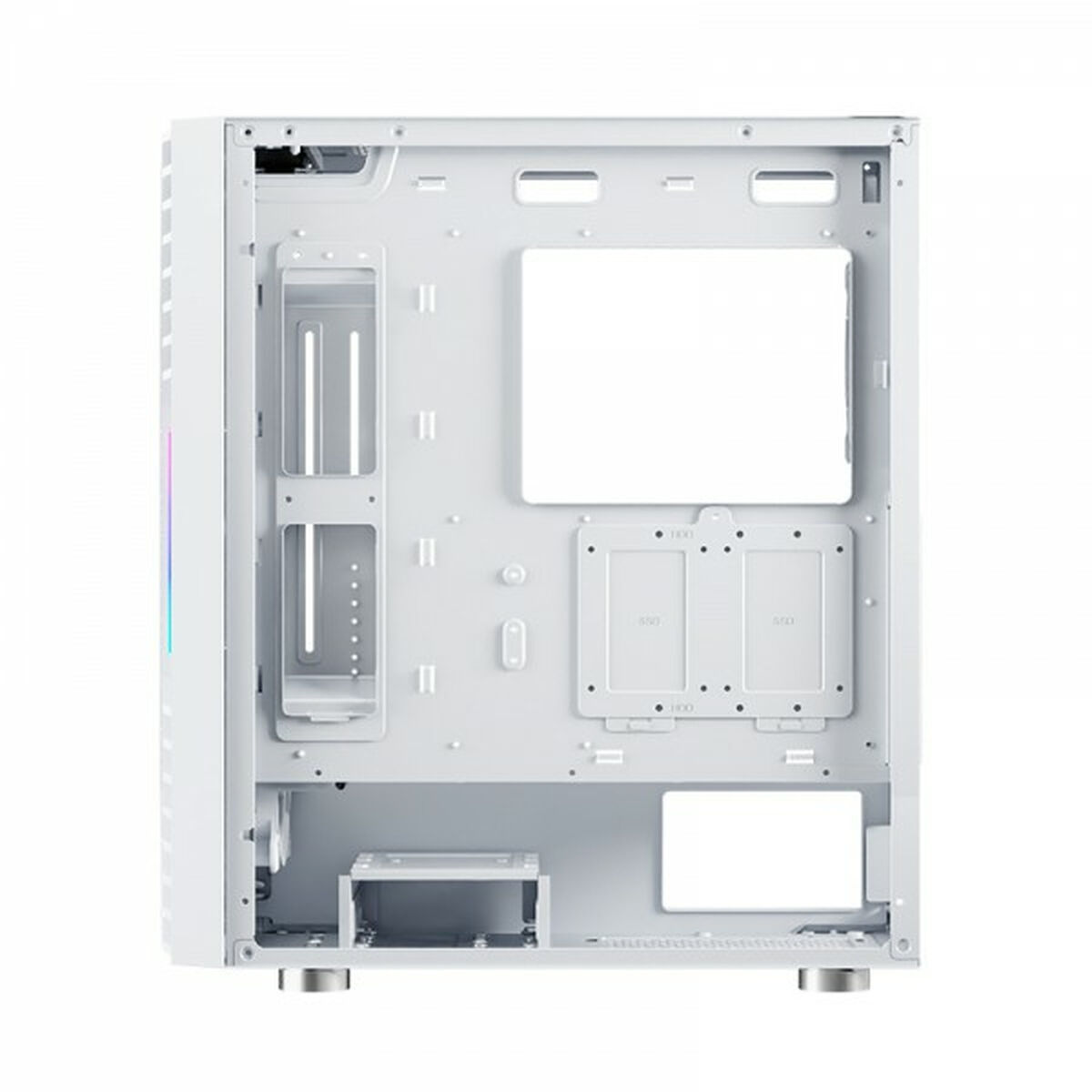 Caja Semitorre ATX Nfortec NF-CS-NERVIA-W Blanco
