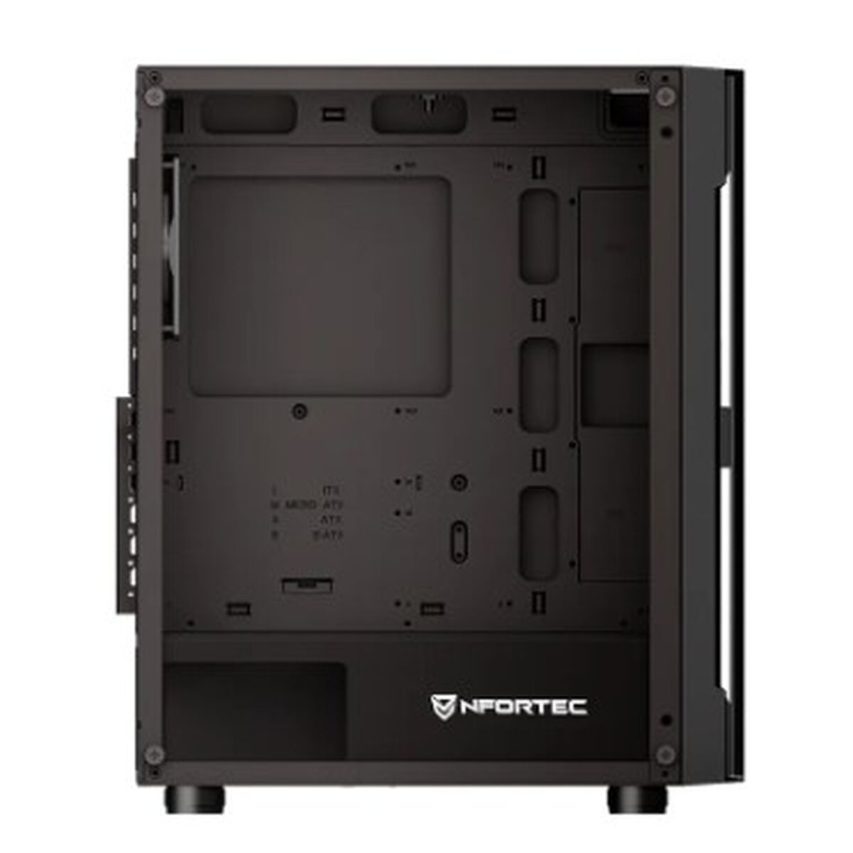 Caja Semitorre ATX Nfortec NF-CS-AZIR-B Negro