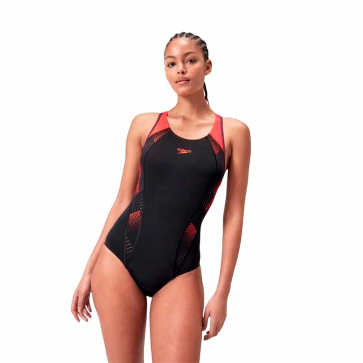 Bañador Mujer Speedo Placement Laneback Negro