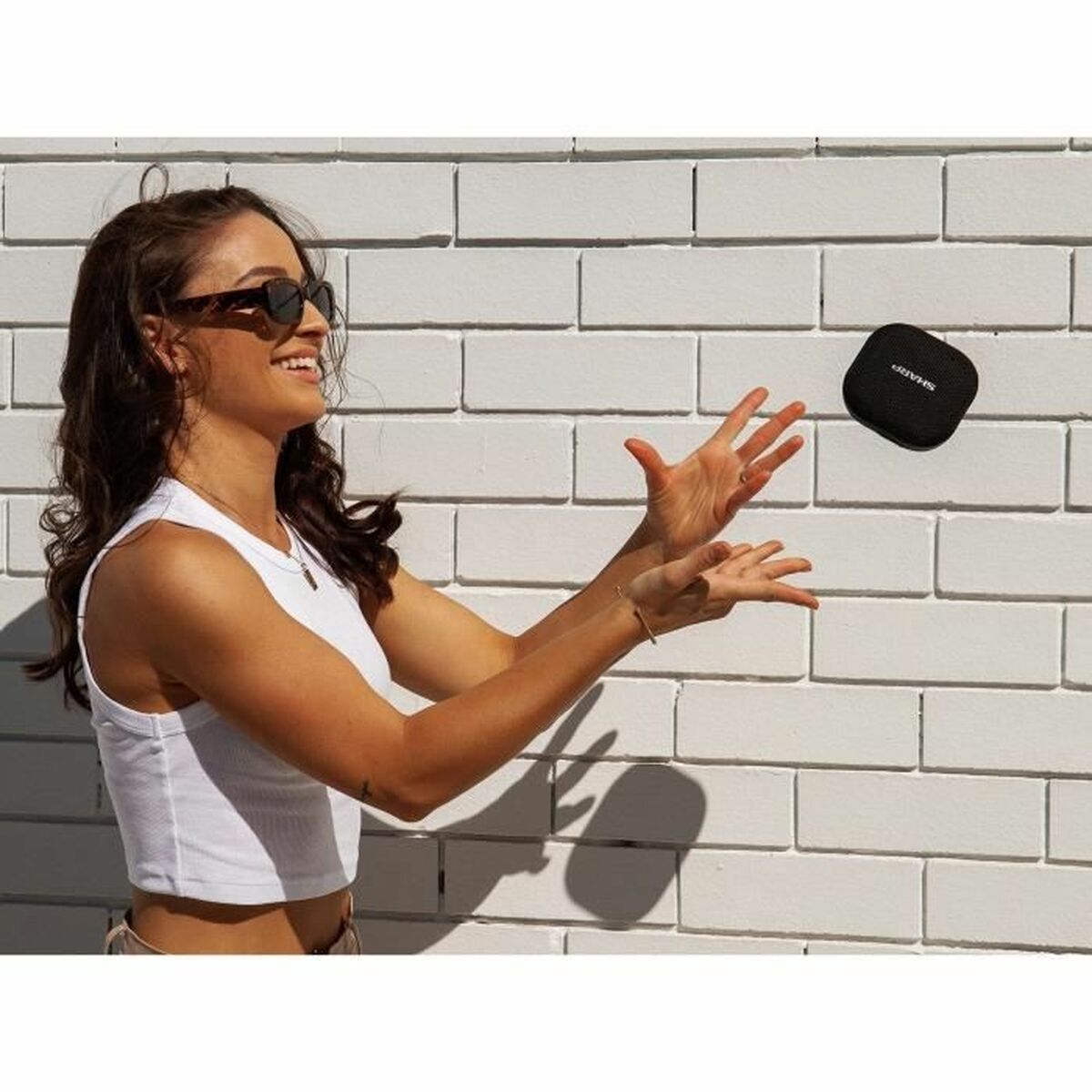 Altavoz Portátil Sharp GX-BT60BK Blanco Negro 6 W