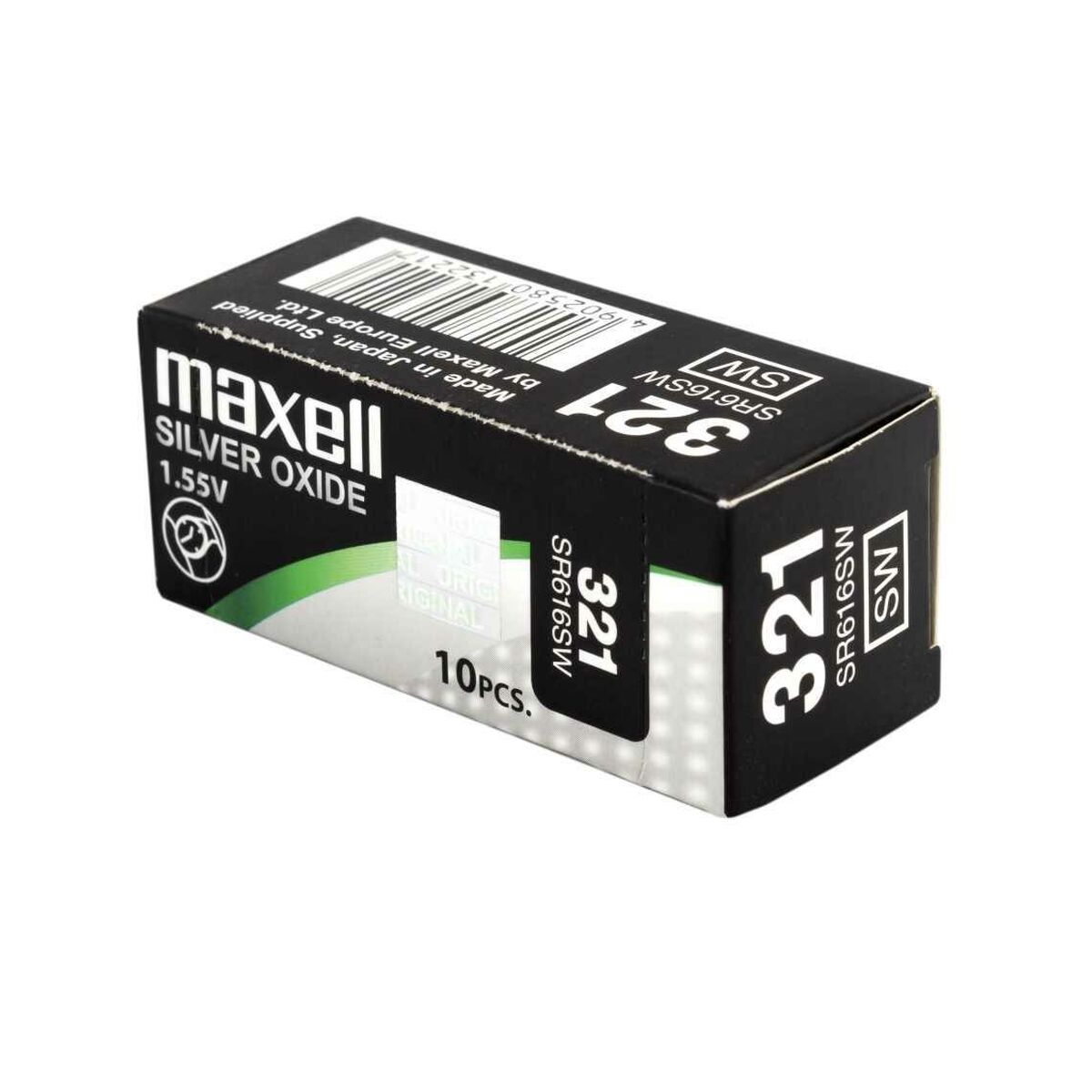 Pila de botón Maxell SR616SW 321 1,55 V Pilas de Botón