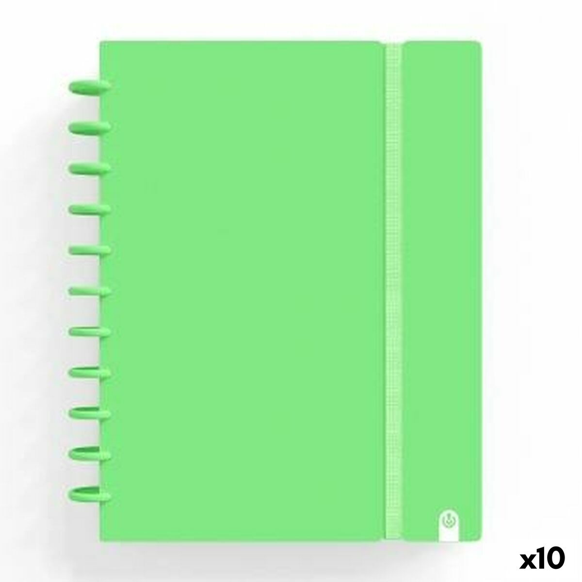 Libreta de Anillas Carchivo INGENIOX Verde A4 100 Hojas (10 Unidades)