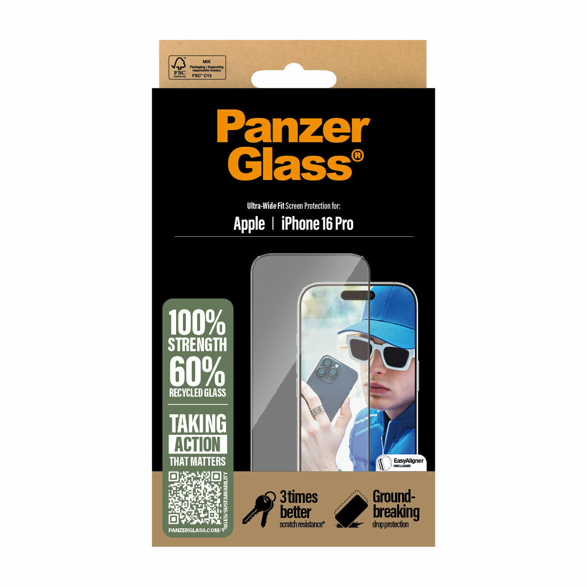 Protector de Pantalla para Móvil PanzerGlass iPhone 16 Pro