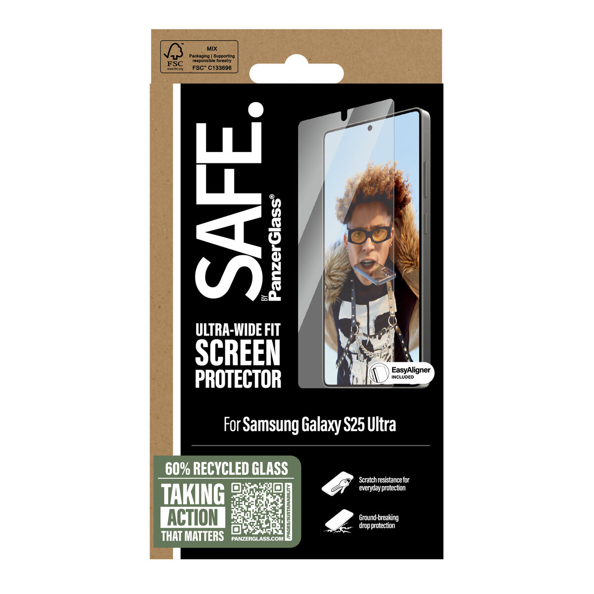 Protector de Pantalla para Móvil PanzerGlass Samsung S25 Ultra