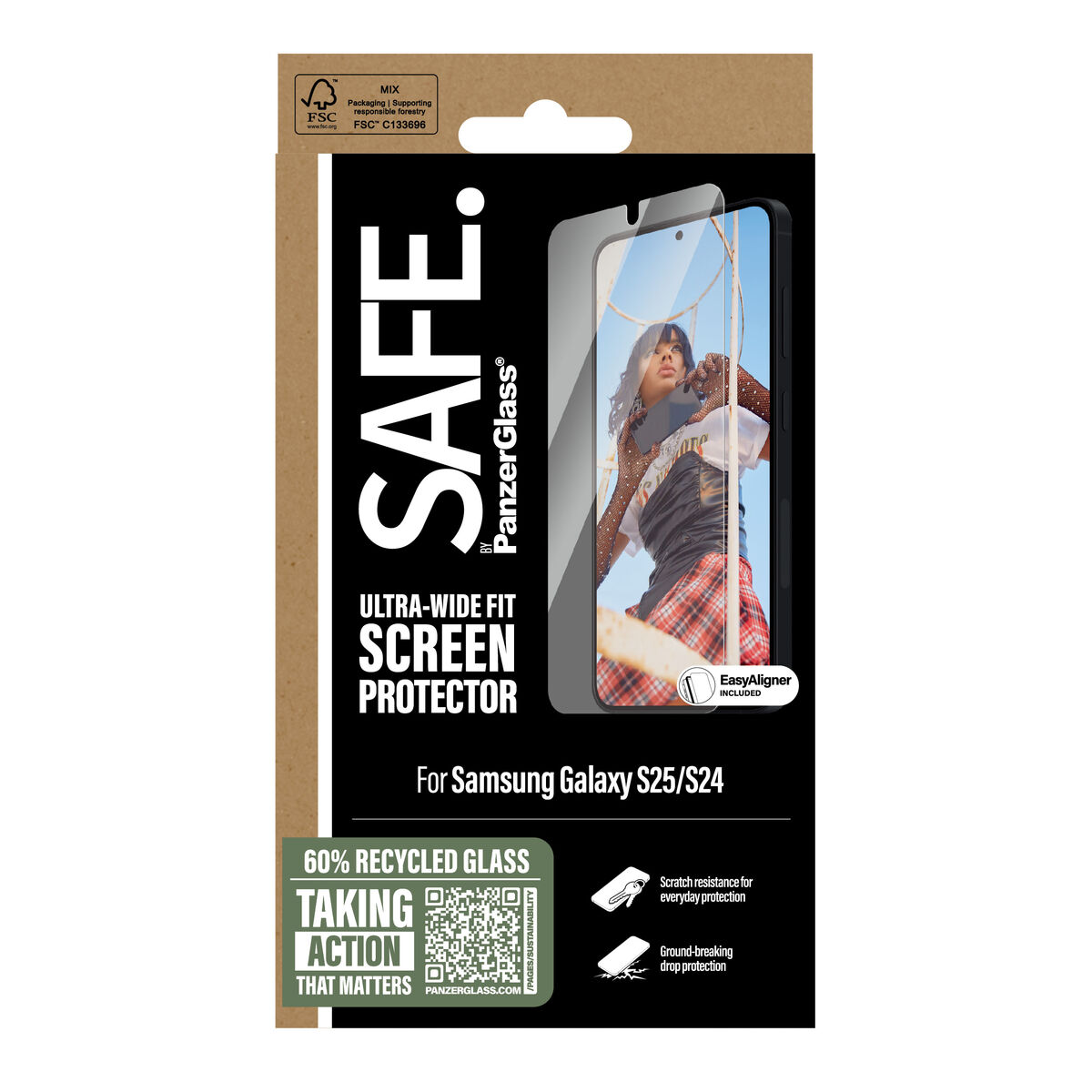 Protector de Pantalla para Móvil PanzerGlass Samsung S25-S24