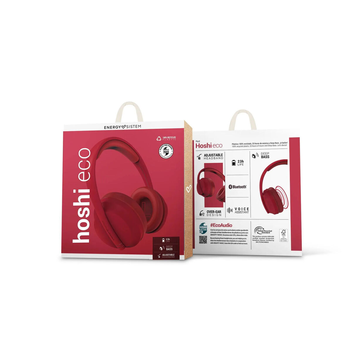 Auriculares de Diadema Bluetooth Energy Sistem 457557 Rojo