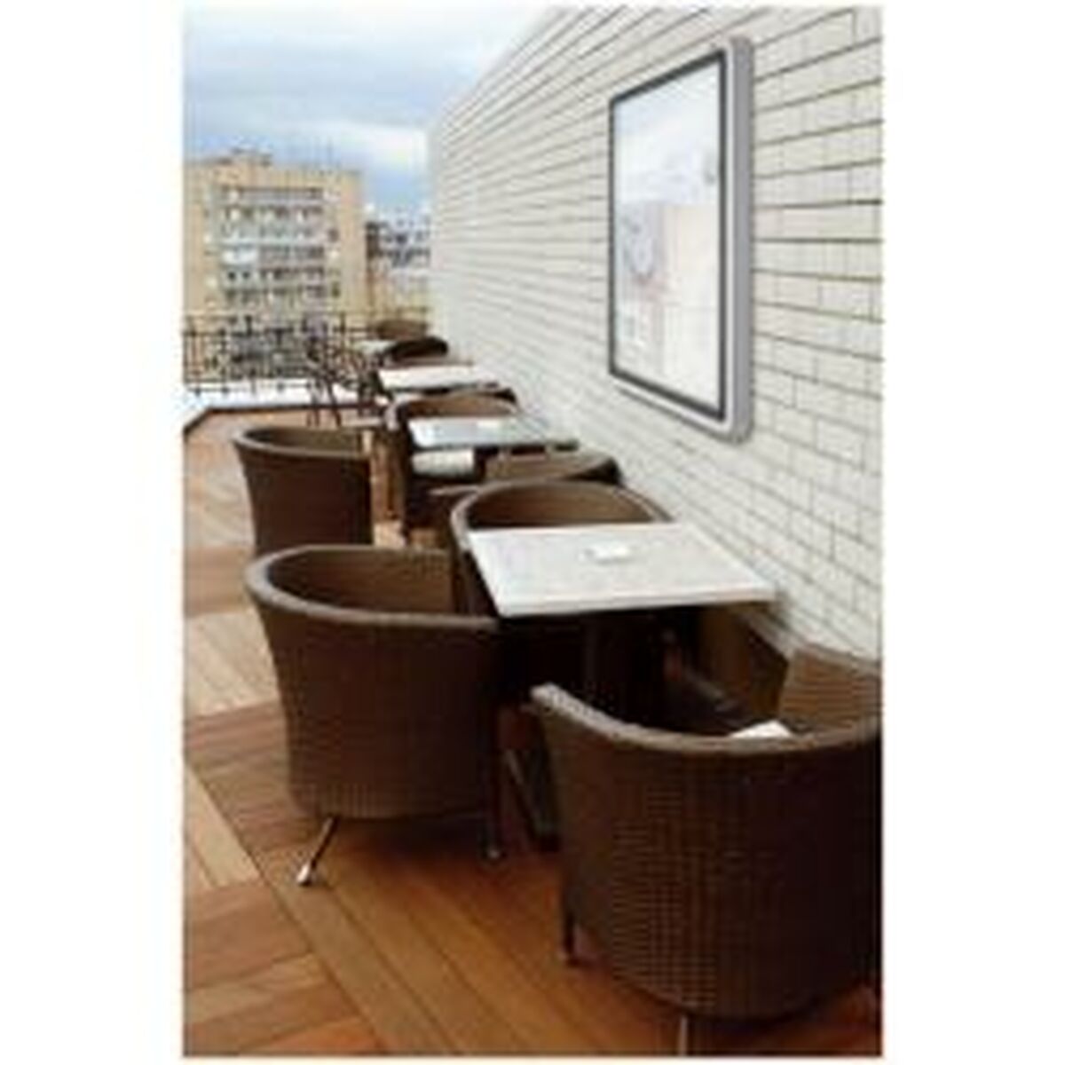 Tablero de Corcho Nobo Blanco Aluminio