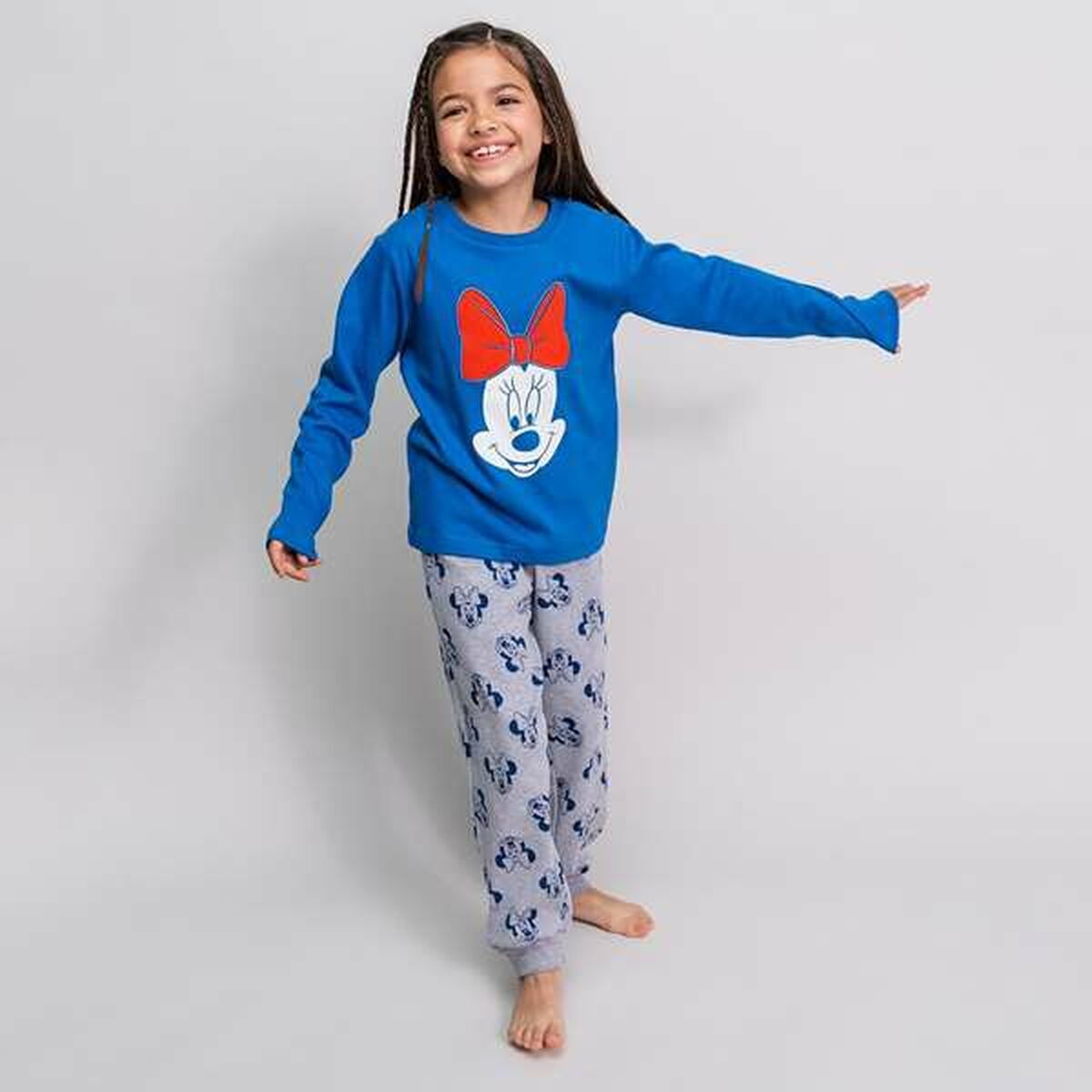 Pijama Infantil Minnie Mouse Azul oscuro