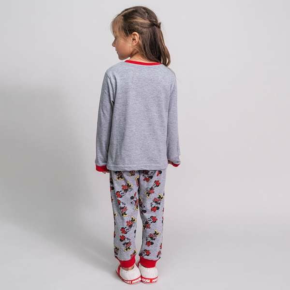 Pijama Infantil Minnie Mouse Gris