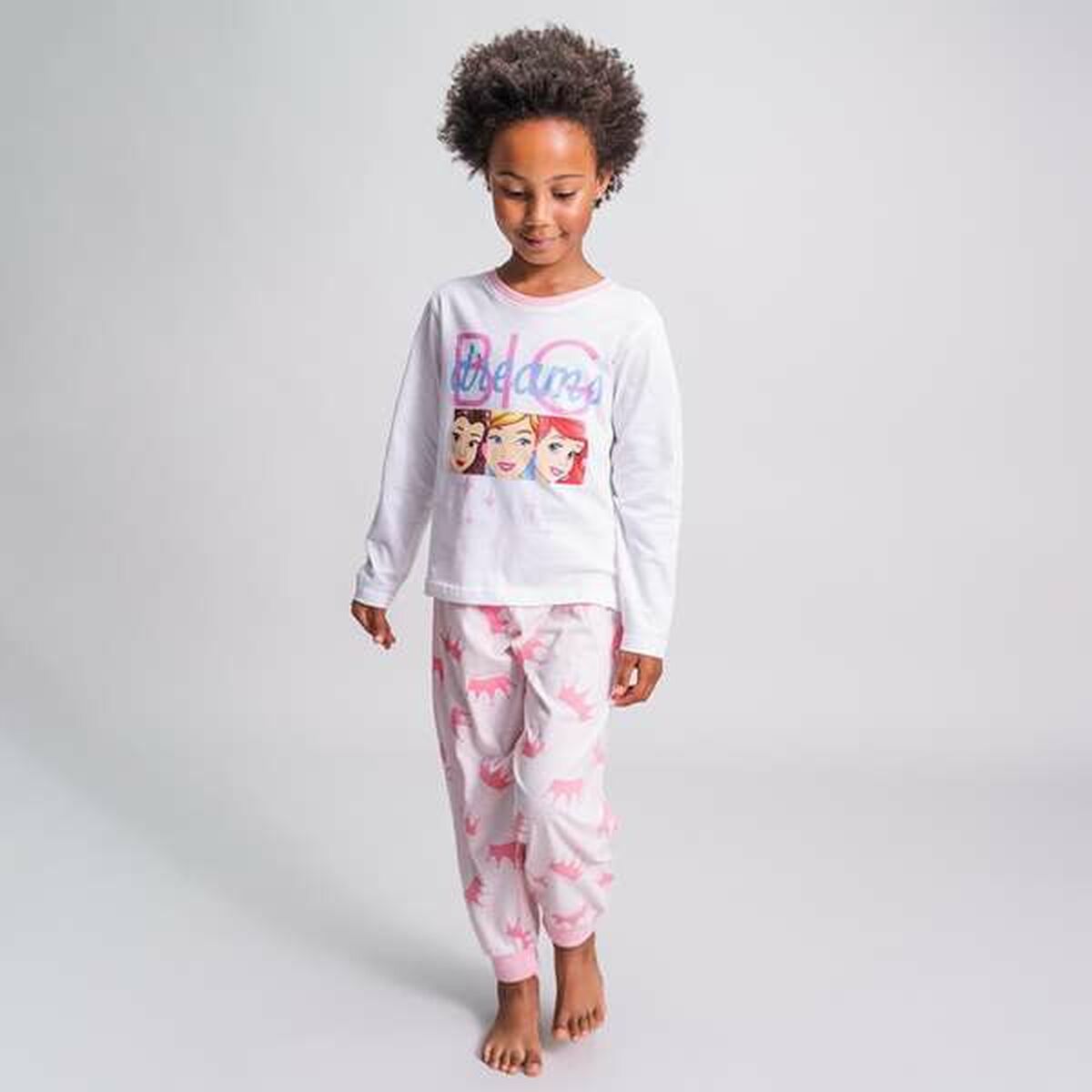 Pijama Infantil Disney Princess Blanco