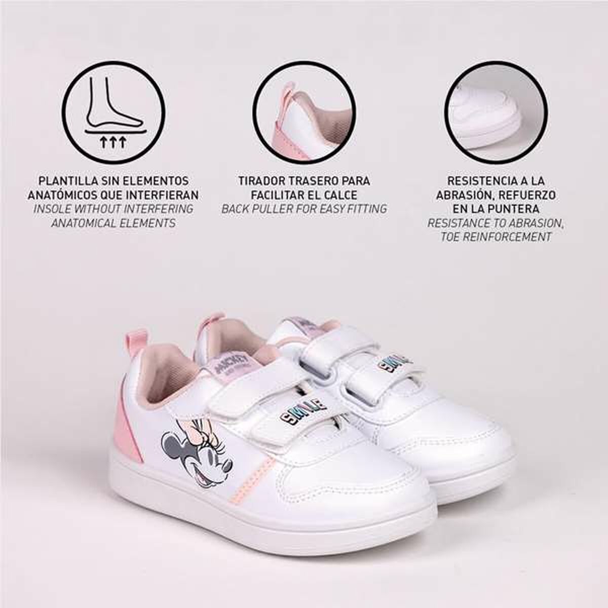 Zapatillas Deportivas Infantiles Minnie Mouse Blanco