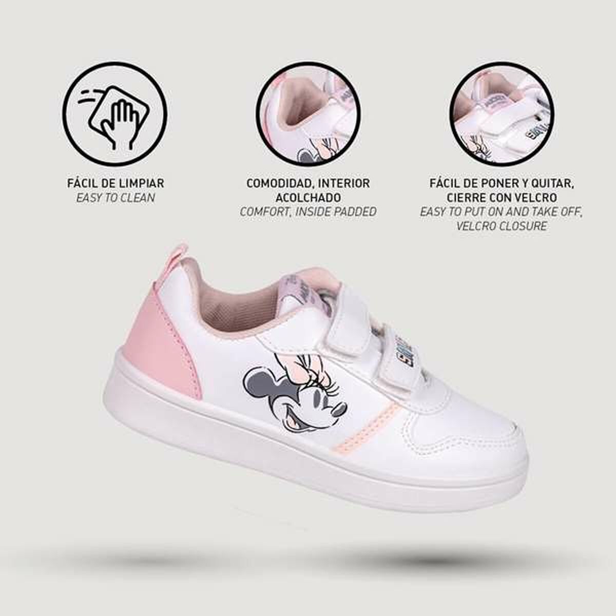 Zapatillas Deportivas Infantiles Minnie Mouse Blanco