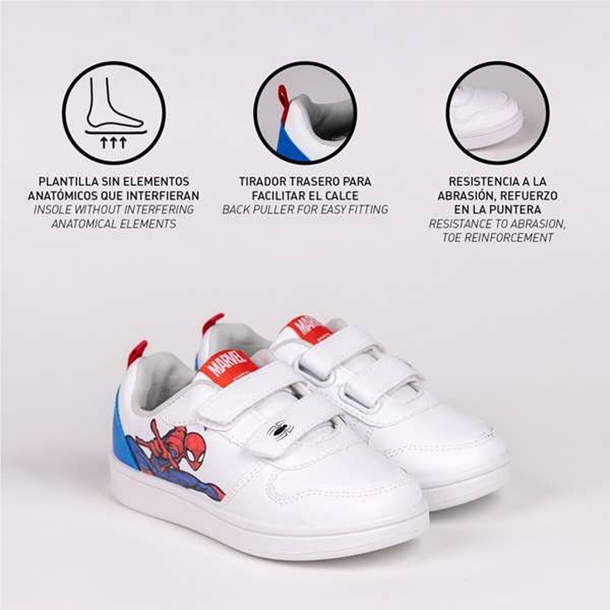 Zapatillas Deportivas Infantiles Spider-Man Blanco