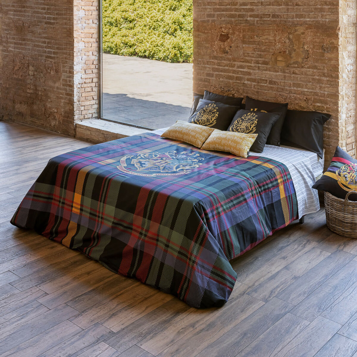 Funda Nórdica Harry Potter Classic Hogwarts Multicolor Cama de 90 155 x 220 cm