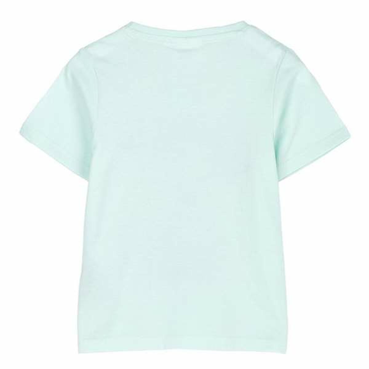 Camiseta de Manga Corta Infantil Stitch Verde Turquesa