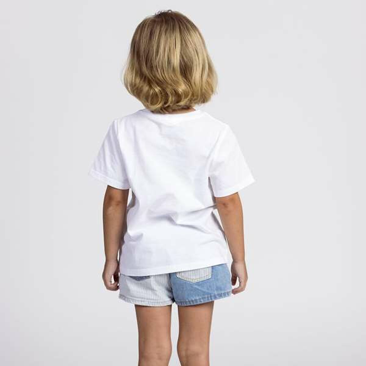 Camiseta de Manga Corta Infantil Minnie Mouse Blanco