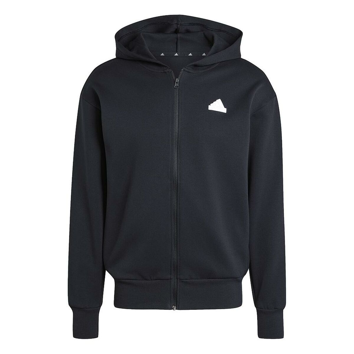 Sudadera con Capucha Hombre Adidas FUTURE ICONS BOUBLENIT FULL ZIP JI6324 Negro