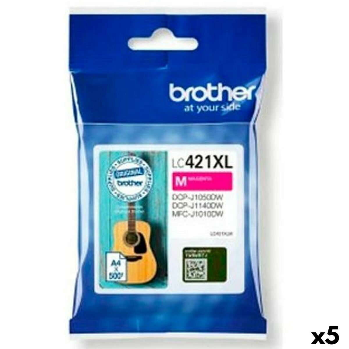 Cartucho de Tinta Original Brother MFC-J1010DW / DCP-J1050DW Magenta (5 Unidades)
