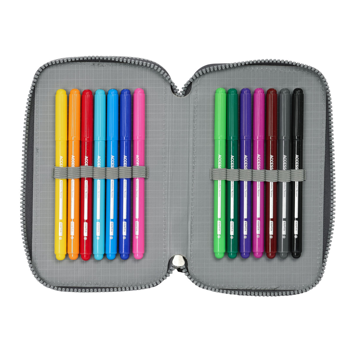 Portatodo Real Madrid C.F. Gris 12.5 x 19.5 x 4 cm 29 Piezas