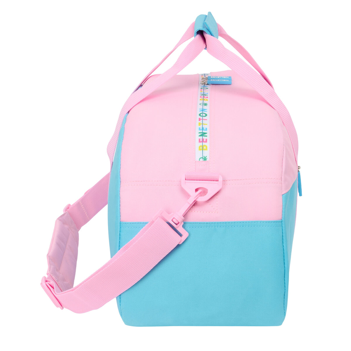 Bolsa de Deporte Benetton Unique Rosa Turquesa 50 x 26 x 20 cm