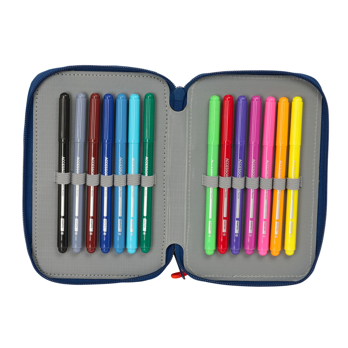 Portatodo Super Mario Trick Rojo Azul oscuro 12.5 x 19.5 x 4 cm 29 Piezas