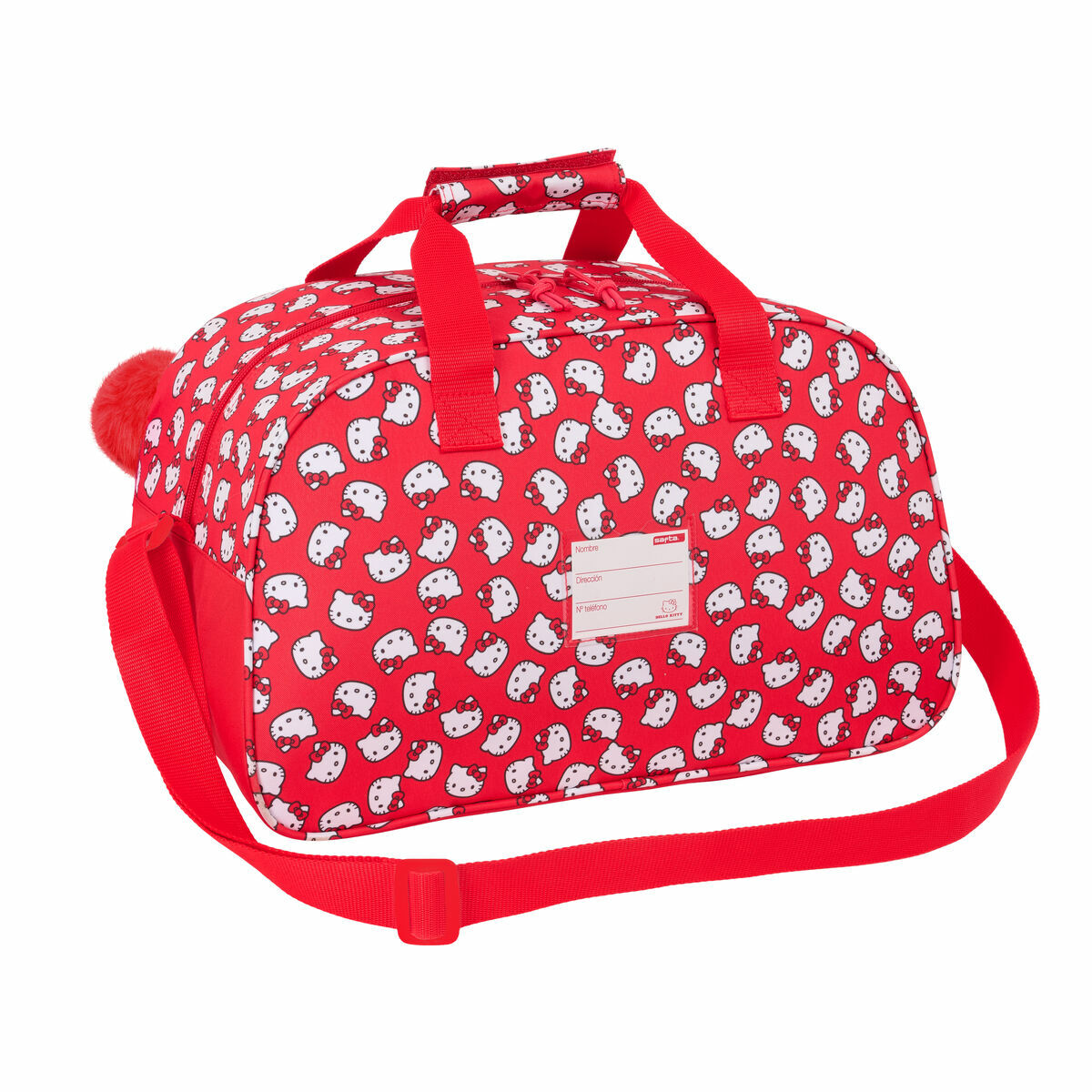 Bolsa de Deporte Hello Kitty Iconic Blanco Rojo 40 x 24 x 23 cm