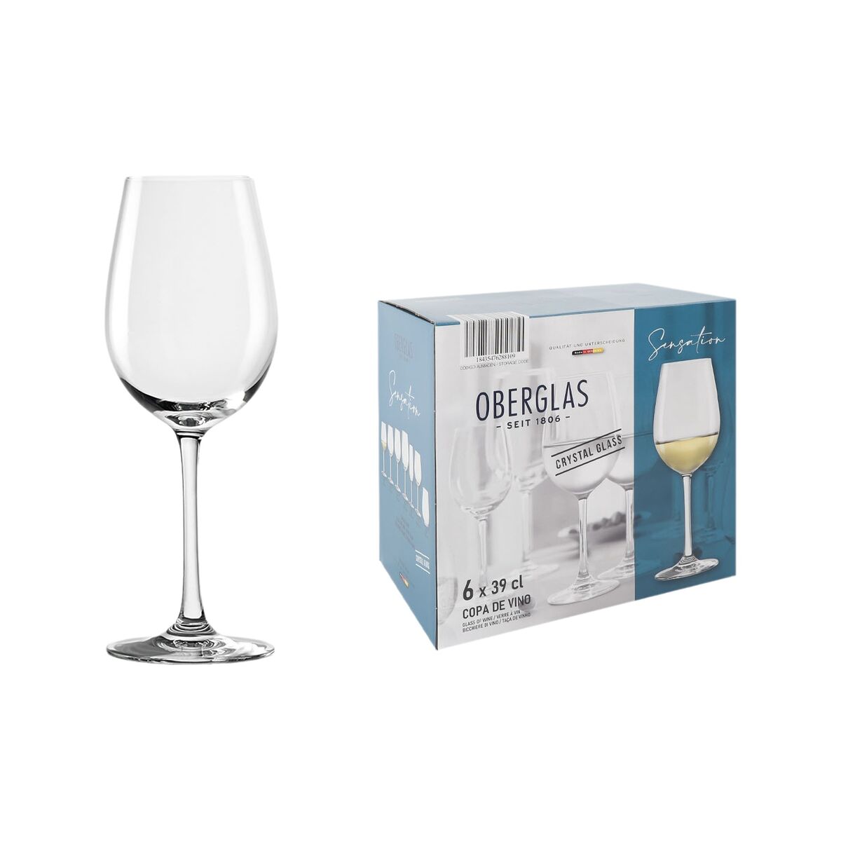 Set de copas de vino Inde Sensation 390 ml 6 Piezas