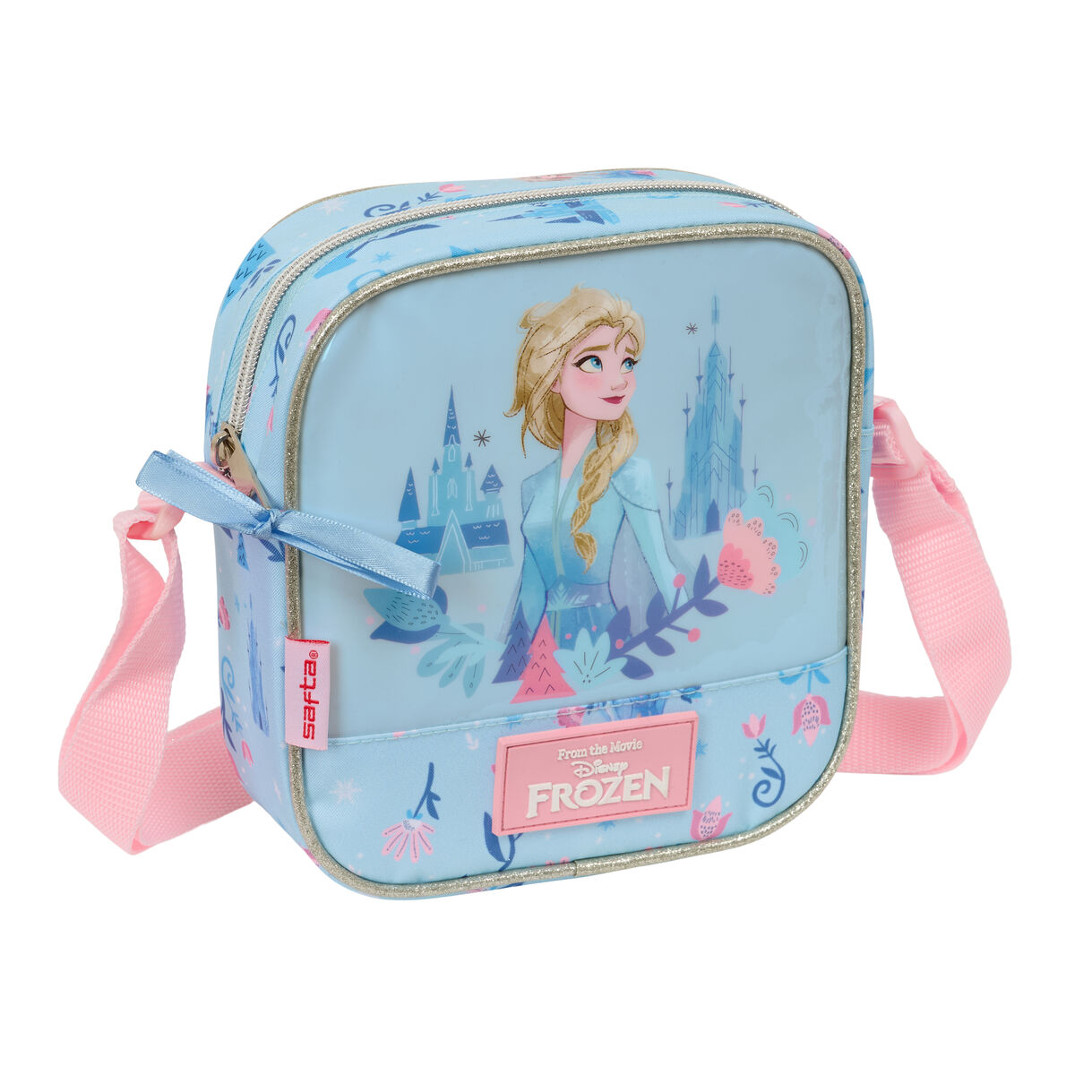 Bolso Bandolera Frozen Ice magic Azul 16 x 18 x 4 cm