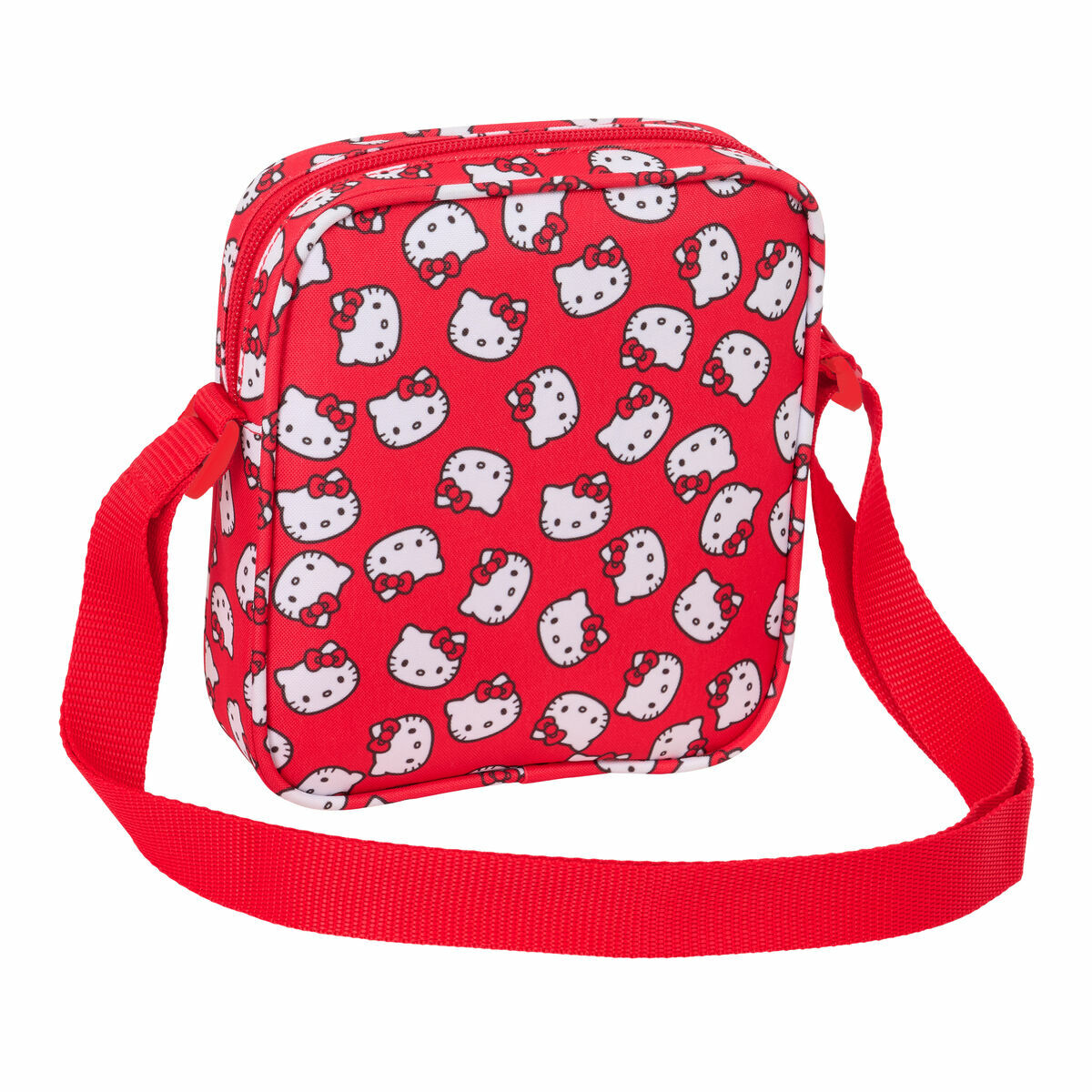 Bolso Bandolera Hello Kitty Iconic Rojo 16 x 18 x 4 cm