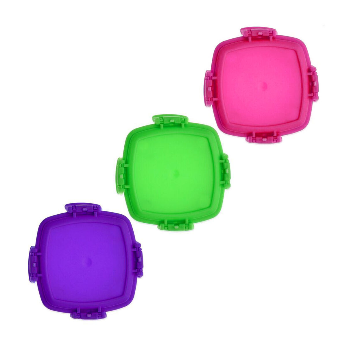 Set de Fiambreras Privilege 140 ml 6,8 x 5 x 5 cm 3 Piezas (24 Unidades)