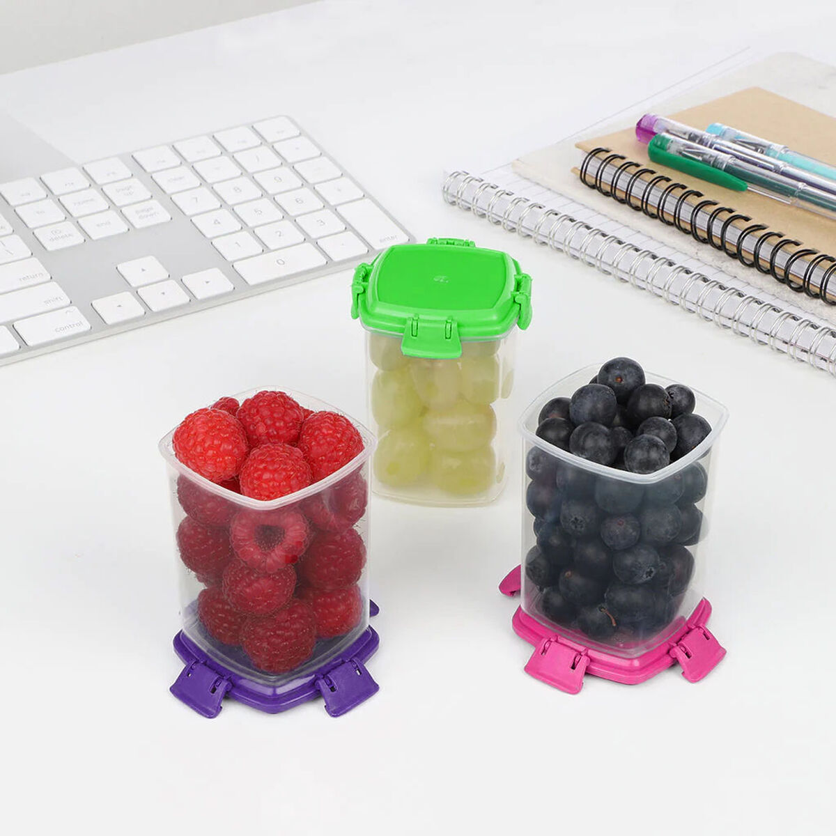 Set de Fiambreras Privilege 140 ml 6,8 x 5 x 5 cm 3 Piezas (24 Unidades)