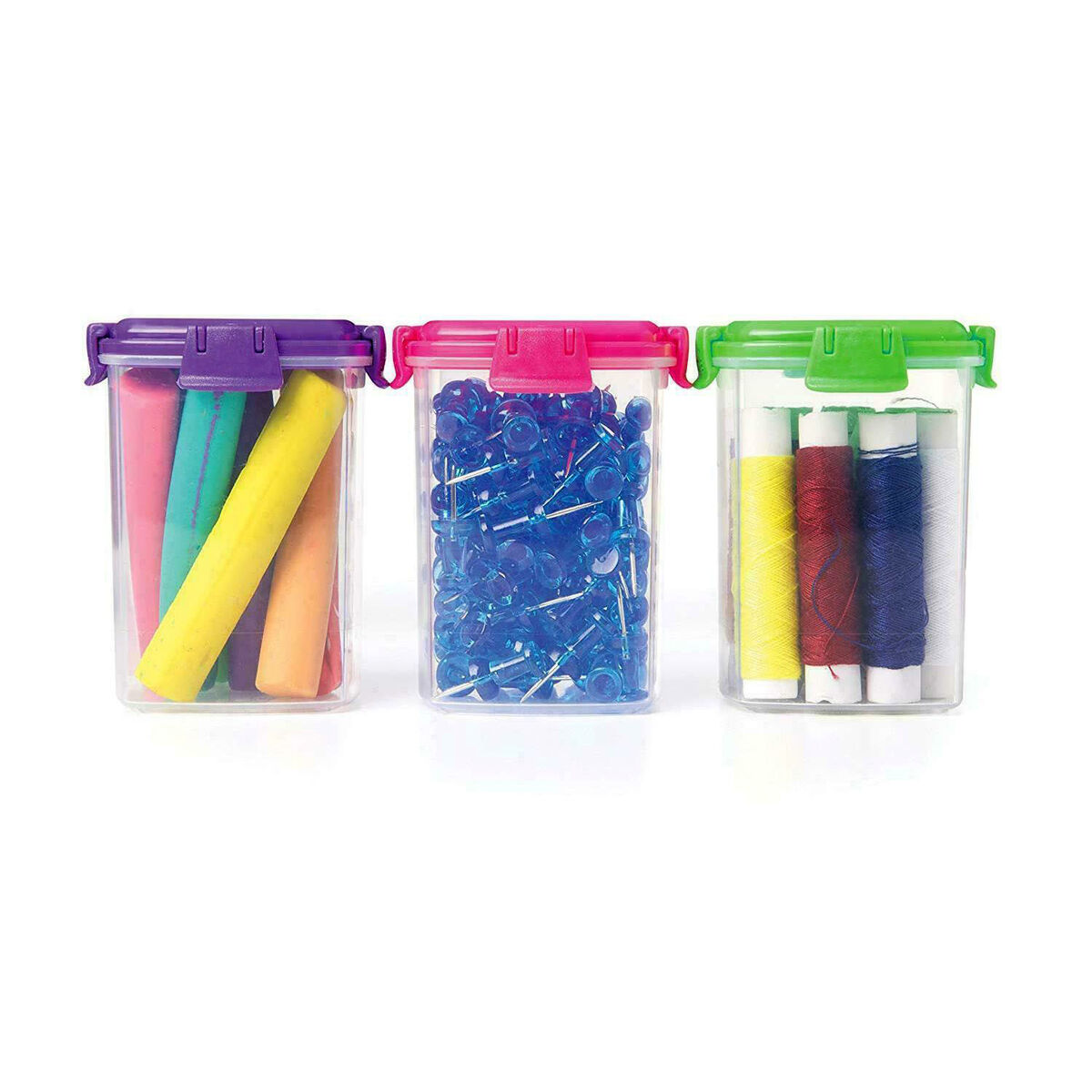 Set de Fiambreras Privilege 140 ml 6,8 x 5 x 5 cm 3 Piezas (24 Unidades)