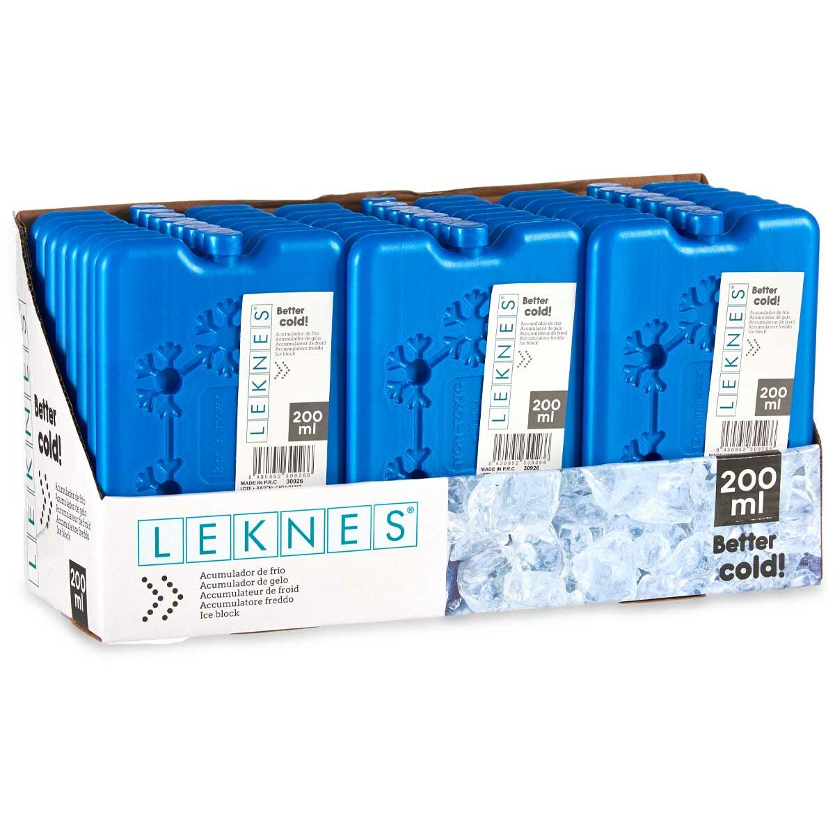 Acumulador de Frío Leknes 200 ml 11 x 16,5 x 1,5 cm (24 Unidades)