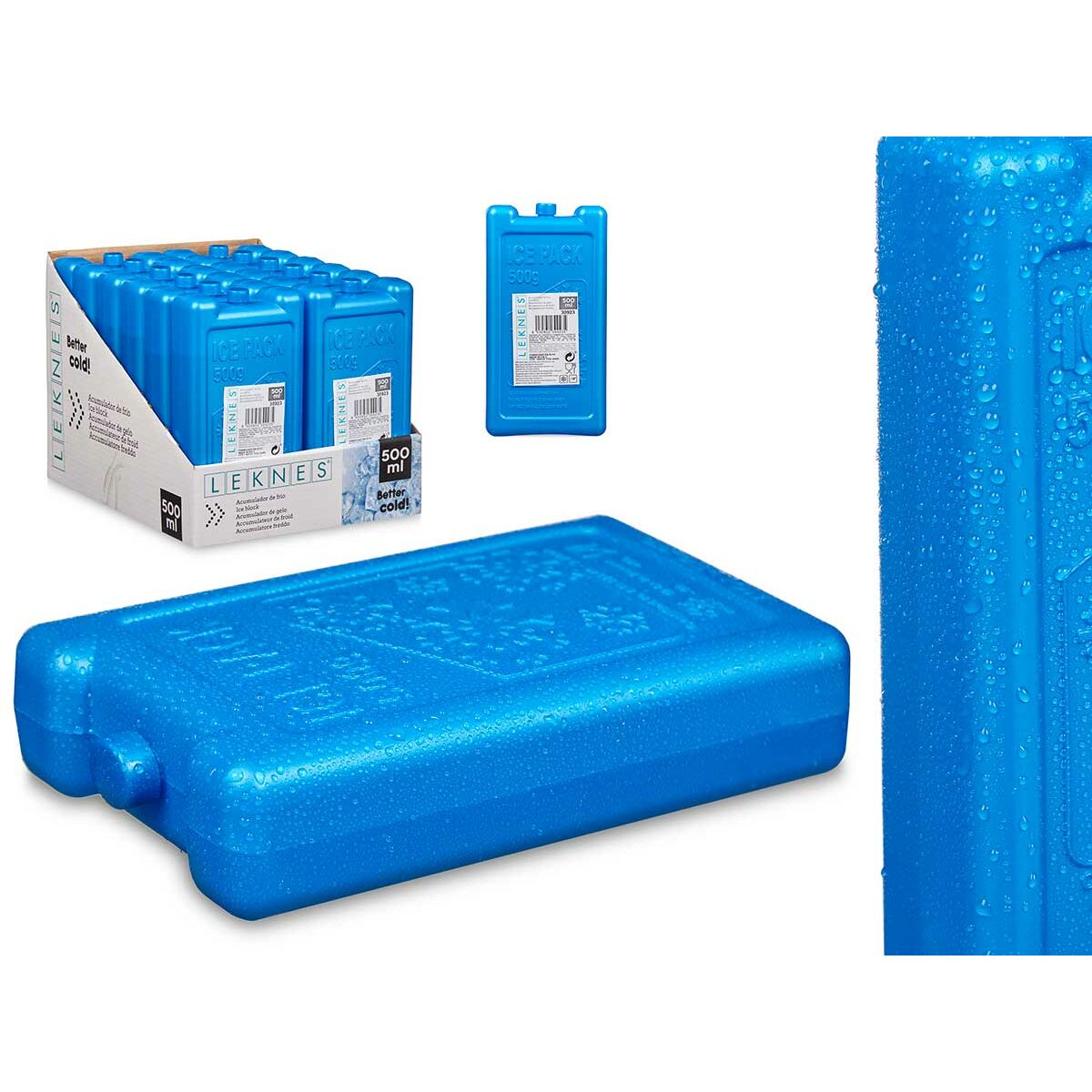 Acumulador de Frío Leknes 500 ml 9,5 x 18 x 4 cm 18 x 4 x 9,5 cm (12 Unidades)