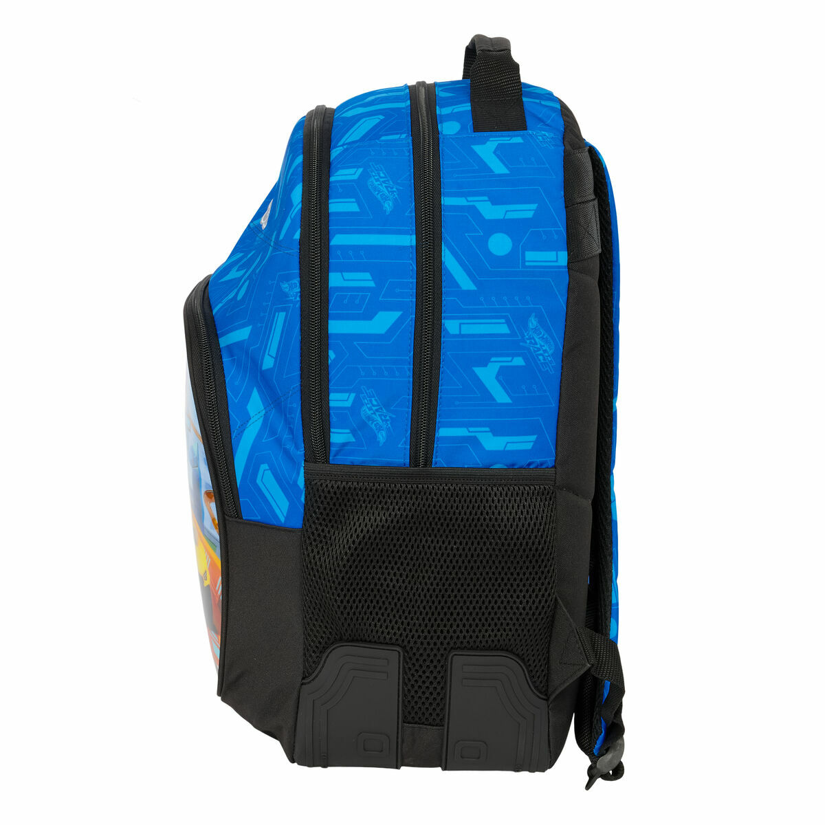 Mochila Escolar Hot Wheels Let's race Azul Negro 32 x 42 x 15 cm