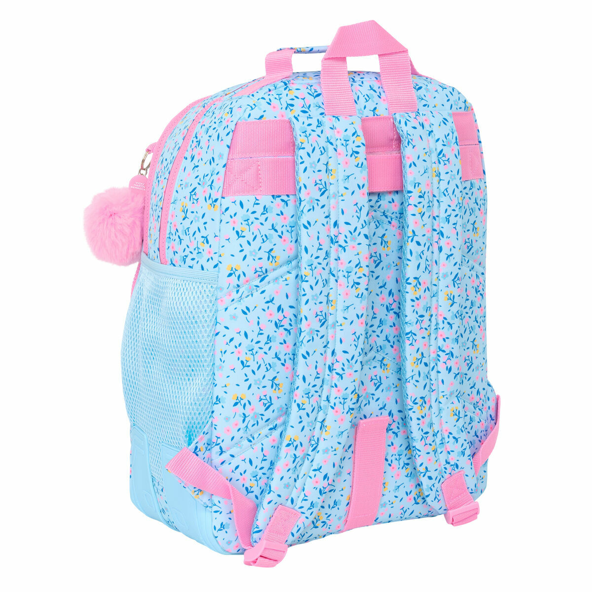 Mochila Escolar Vicky Martín Berrocal Paraíso Azul Rosa 32 x 42 x 15 cm