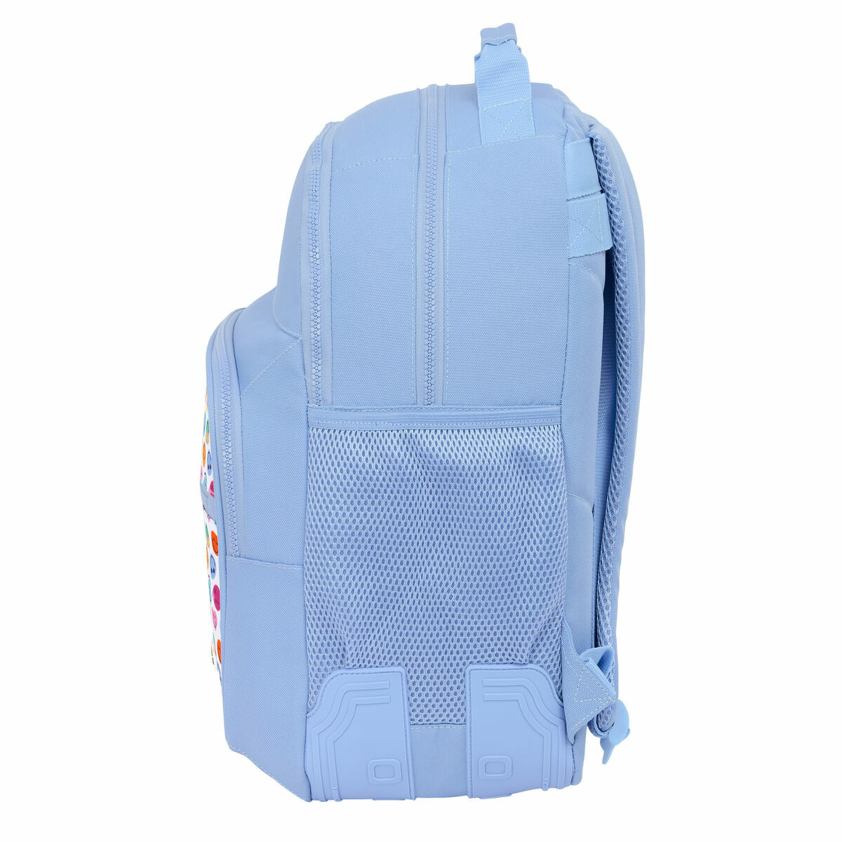 Mochila Escolar Smiley Joyful Azul Multicolor 32 x 42 x 15 cm