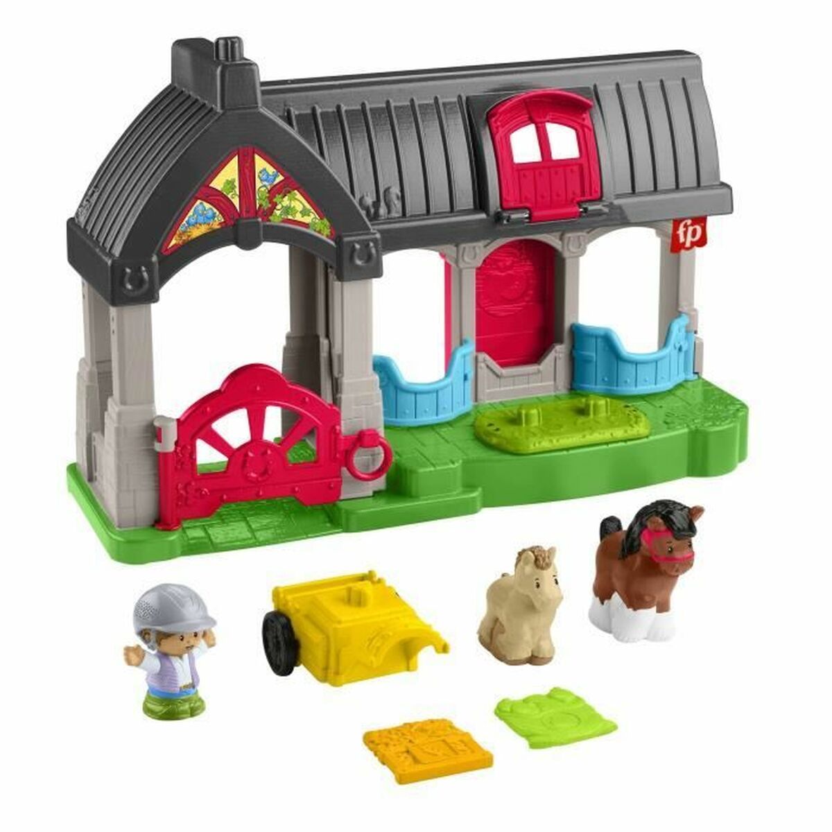 Playset Fisher-Price Happy Horses Stable 7 Piezas