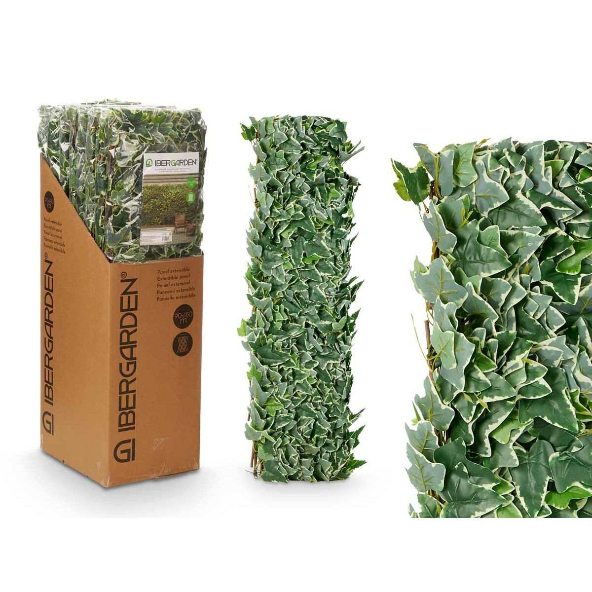 Planta Decorativa Ibergarden Polietileno PEVA 180 x 2 x 90 cm 30 x 180 x 35 cm 35 x 120 x 8 cm 35 x 180 x 40 cm (8 Unidades)