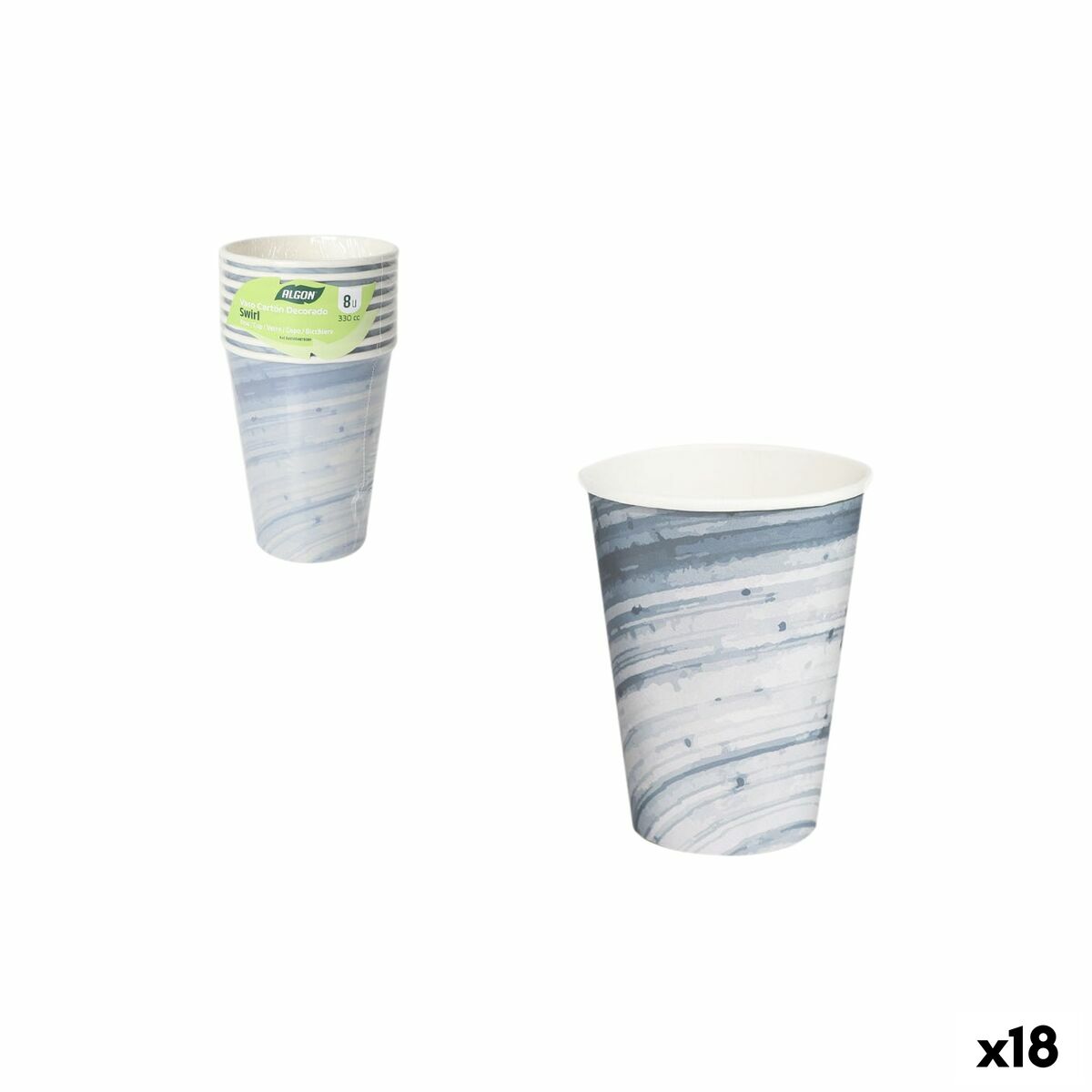 Set de Vasos Inde 330 ml 8 Piezas (18 Unidades)
