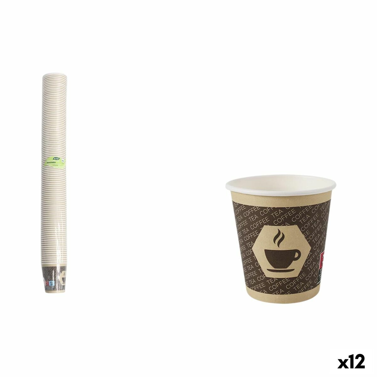 Set de Vasos Inde 200 ml 100 Piezas (12 Unidades)