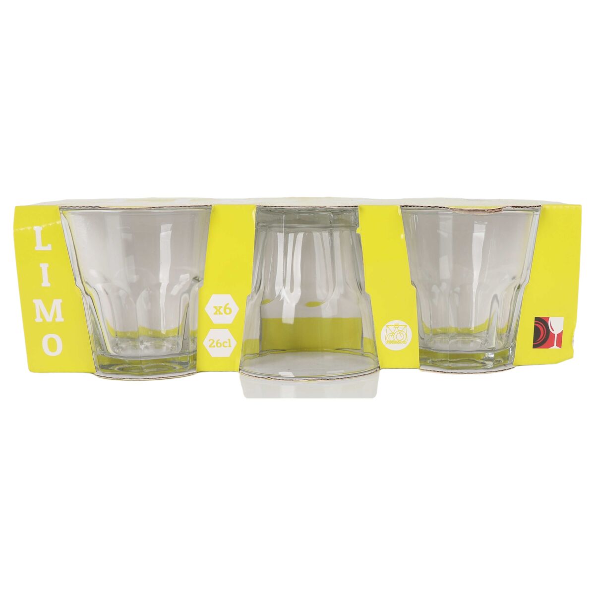 Set de Vasos Inde Limo 260 ml 6 Piezas (8 Unidades)