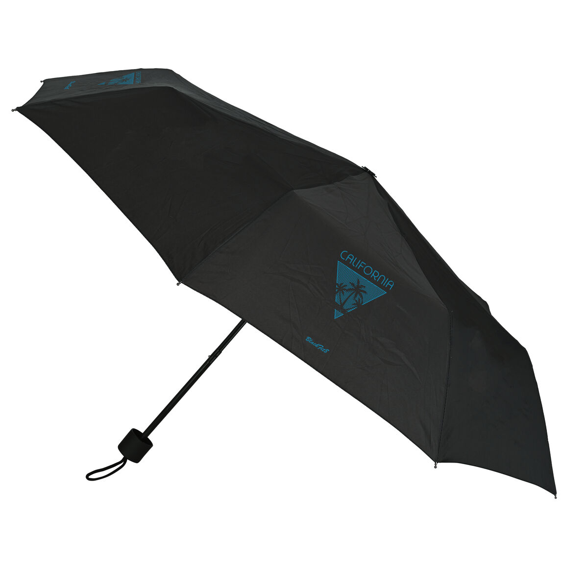 Paraguas Plegable BlackFit8 California Azul Negro Ø 98 cm