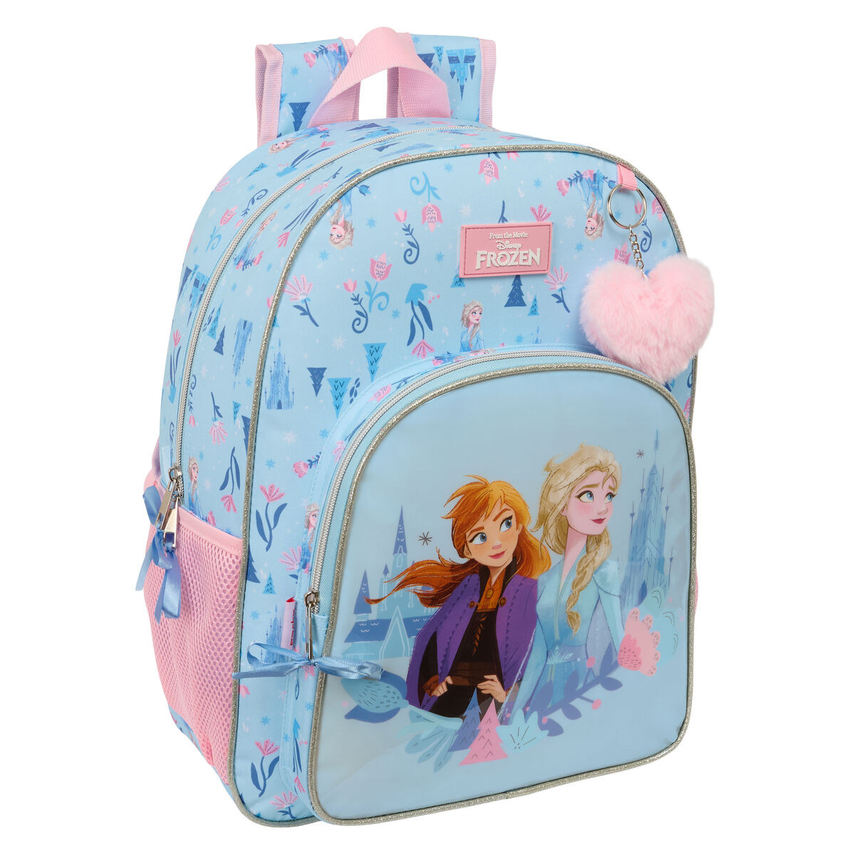 Mochila Escolar Frozen Ice magic Azul 33 x 42 x 14 cm