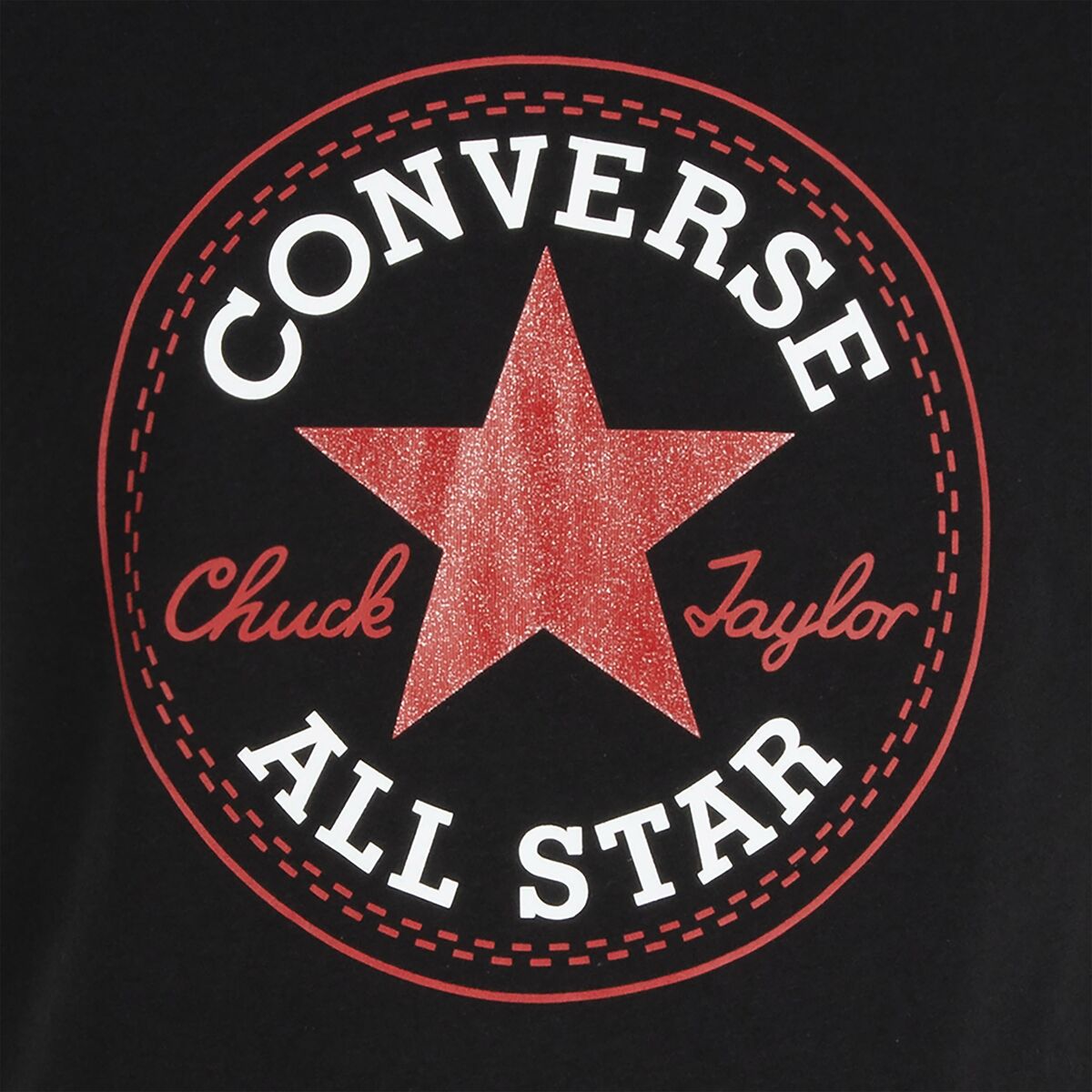 Camiseta de Manga Corta Infantil Converse CHUCK PATCH TEE 468992 A3J Negro