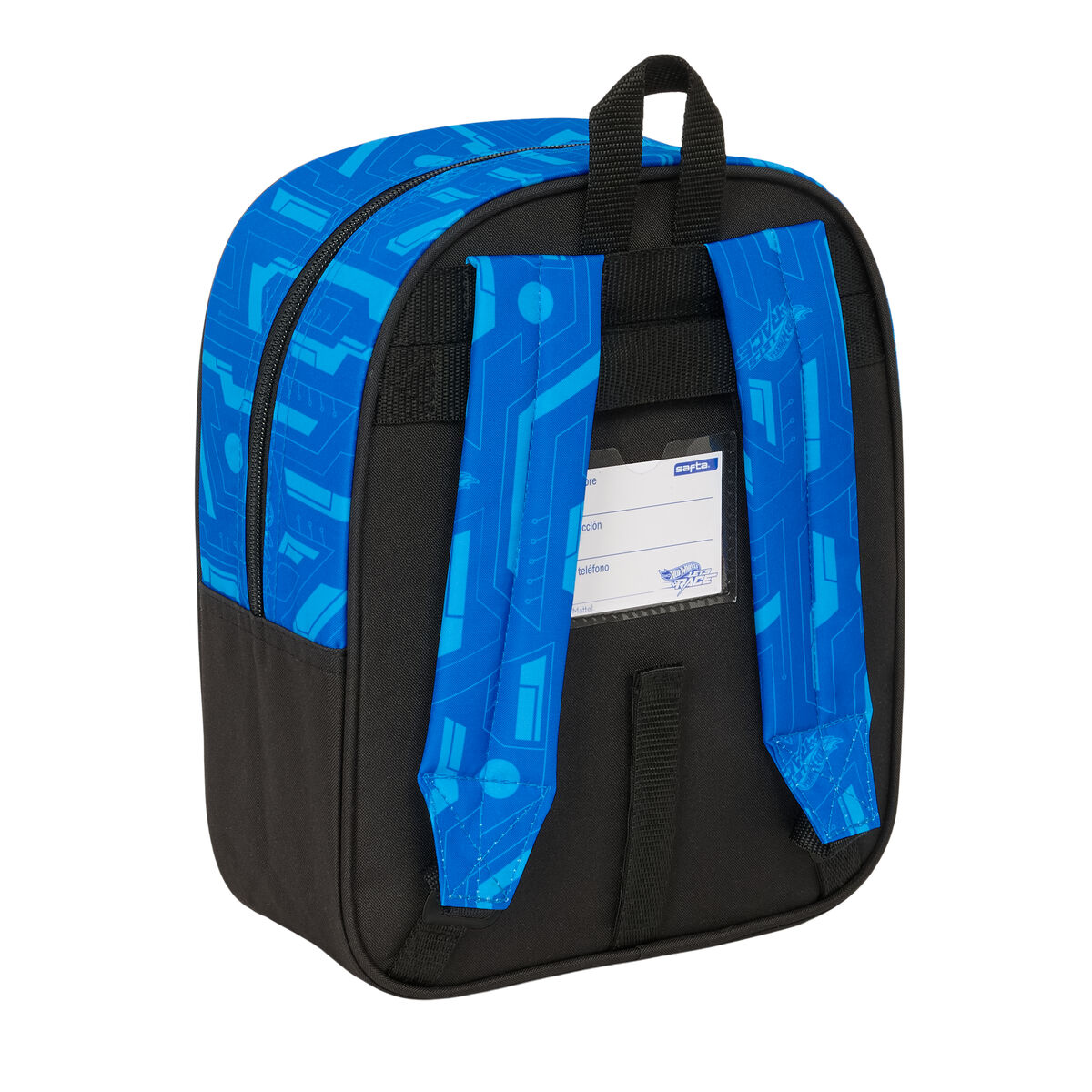 Mochila Escolar Hot Wheels Let's race Azul Negro 22 x 27 x 10 cm